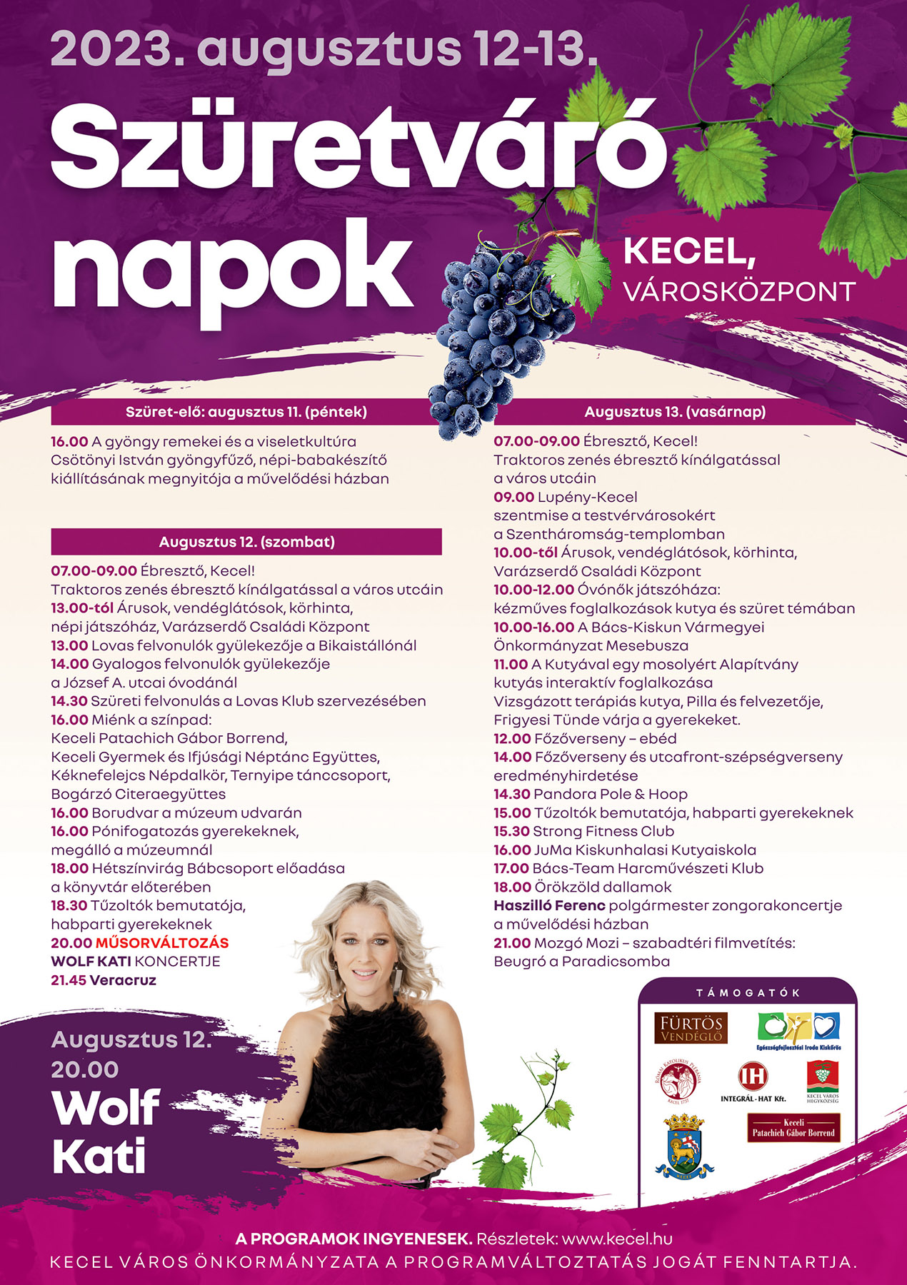 Szüretváró napok 2023 plakát